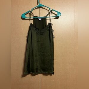 Nine West lace tank top green XL